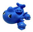 Резиновые игрушки  Дельфин и 3 дельфинчика 13*9см / сетка 2726-7