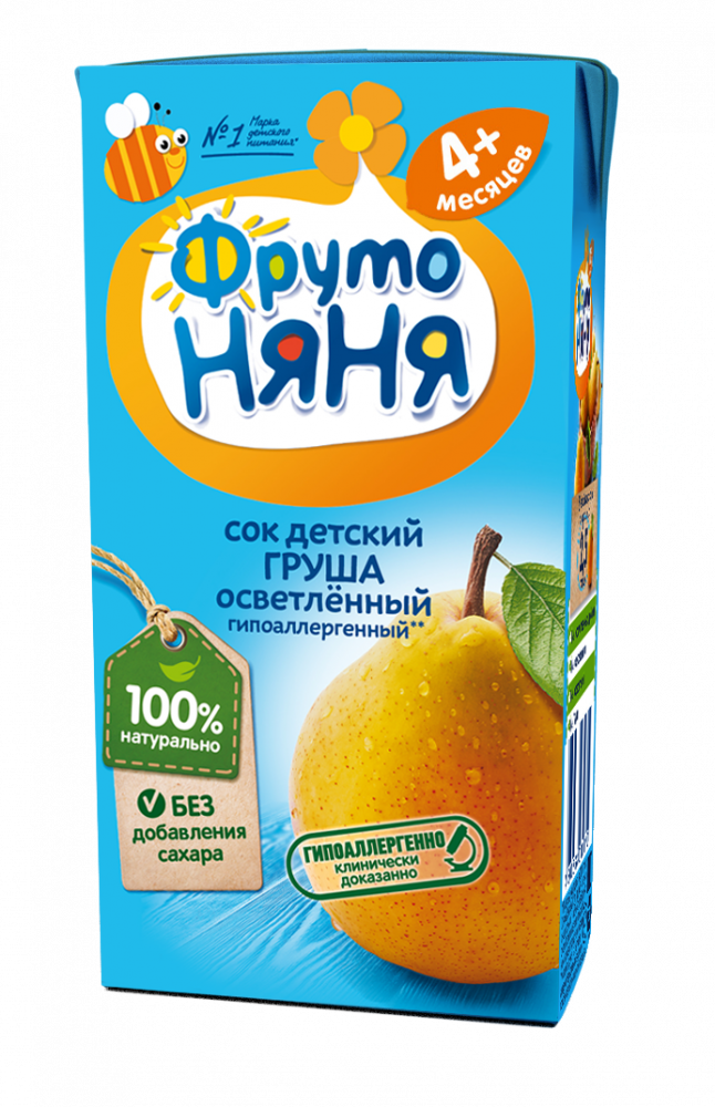 Сок Фр.Няня 0,2л груша осв.