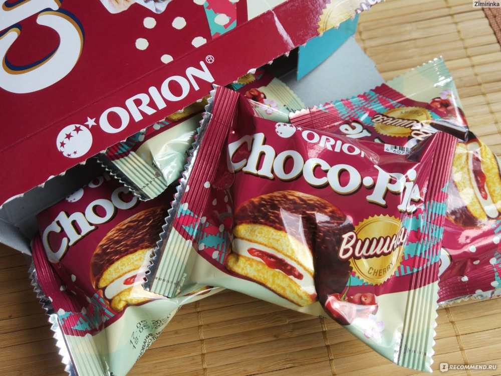 Чокопай Орион 6шт.180г.Вишня