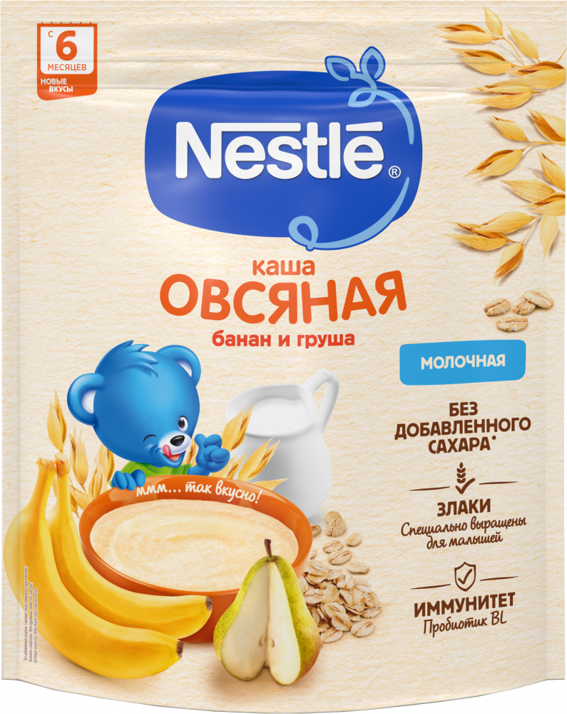 Каша Нестле овес/груша/банан мол. 200г