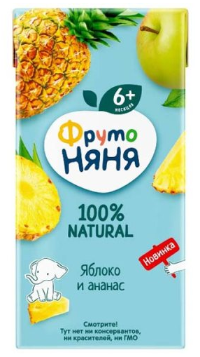 Нектар Фр.Няня 0,2л яблоко/ананас