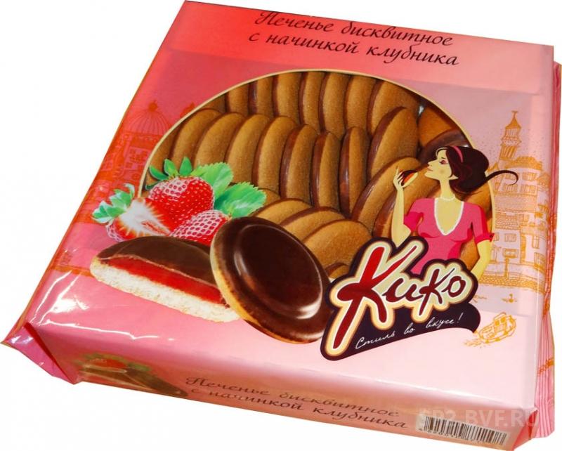 Печенье КИКО клубника в шоколаде
