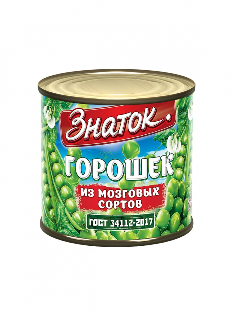 Зелёный горошек 425г Знаток ж/б