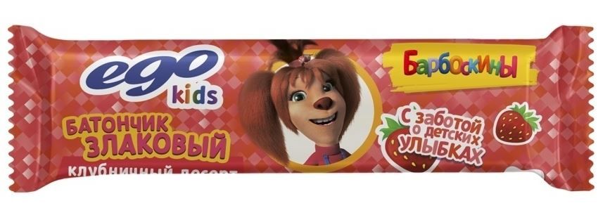 Батончик EGO KIDS 25г Клубнич.десерт