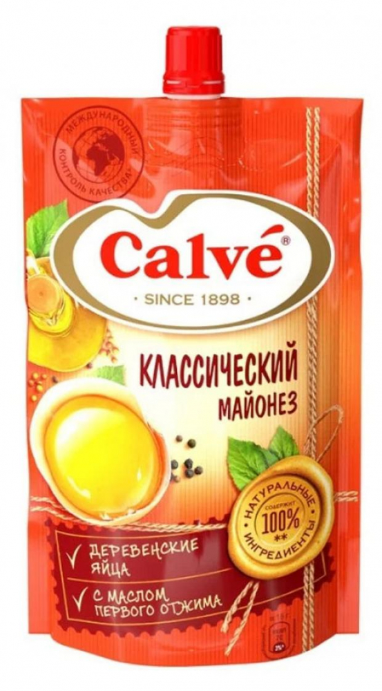 Майонез  Кальве 200г классический 50% 