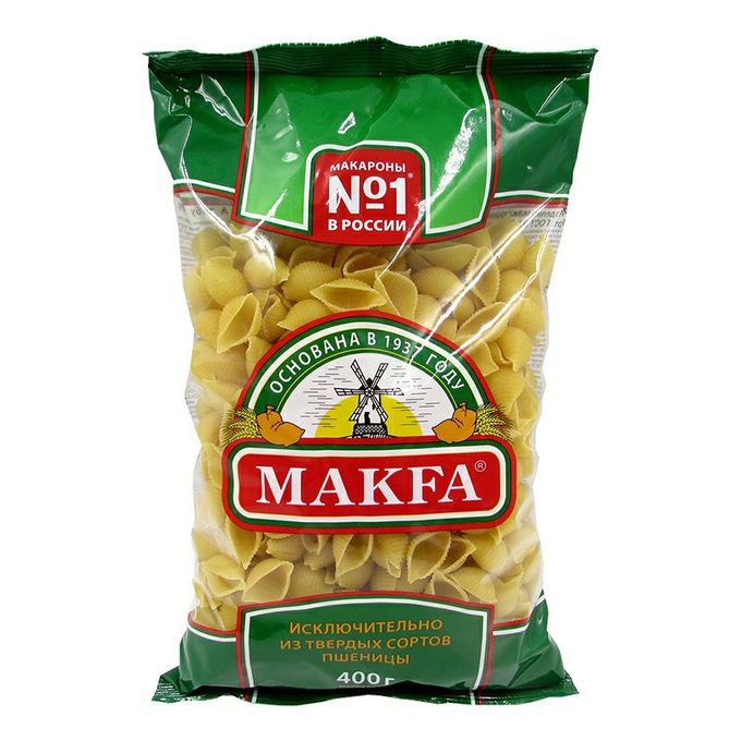 Макфа 400гр Ракушки