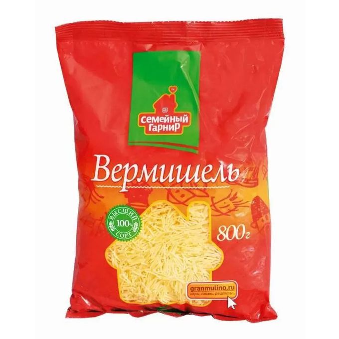 Гранмулино Сем.гарнир 800гр. Вермишель 