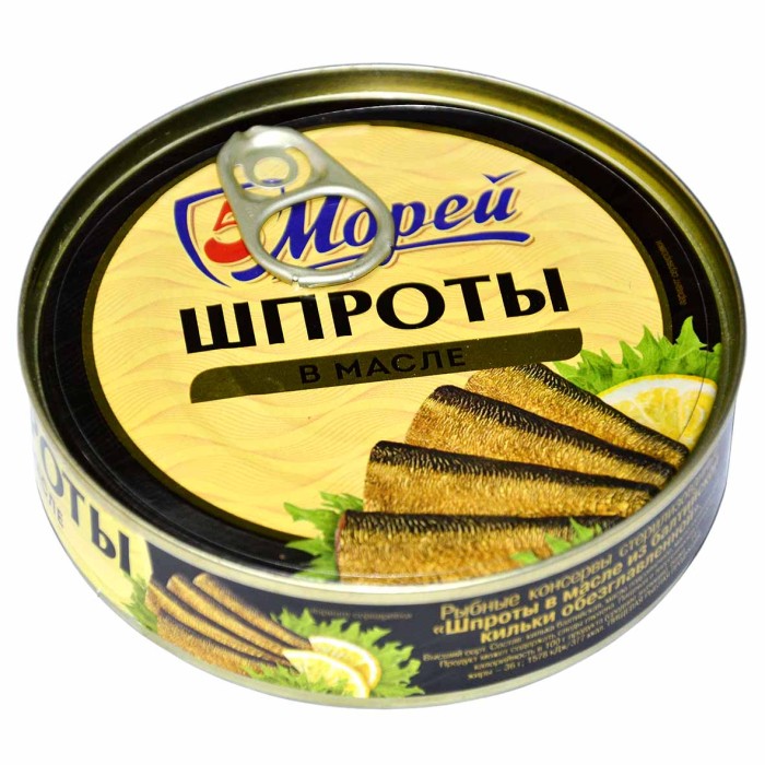 Шпроты 160гр в масле 5 Морей ключ
