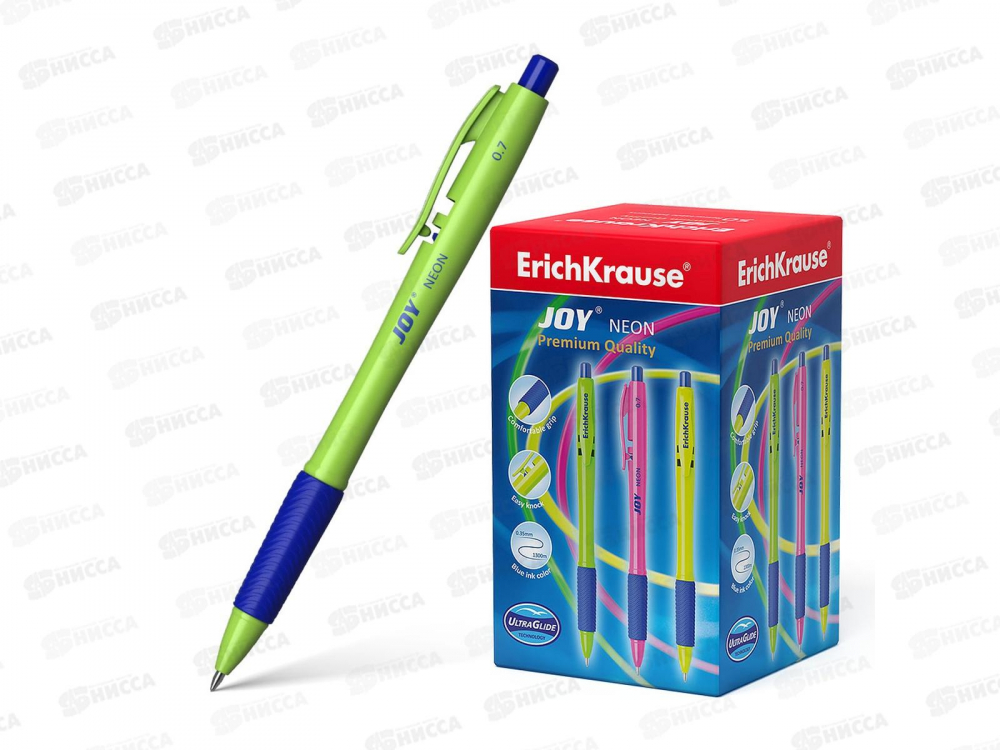 Ручка авт. EK43347 JOY Neon  синяя
