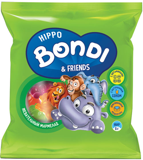 Мармелад Яшкино 70г.HIPPO BONDI & FRIENDS с витам.