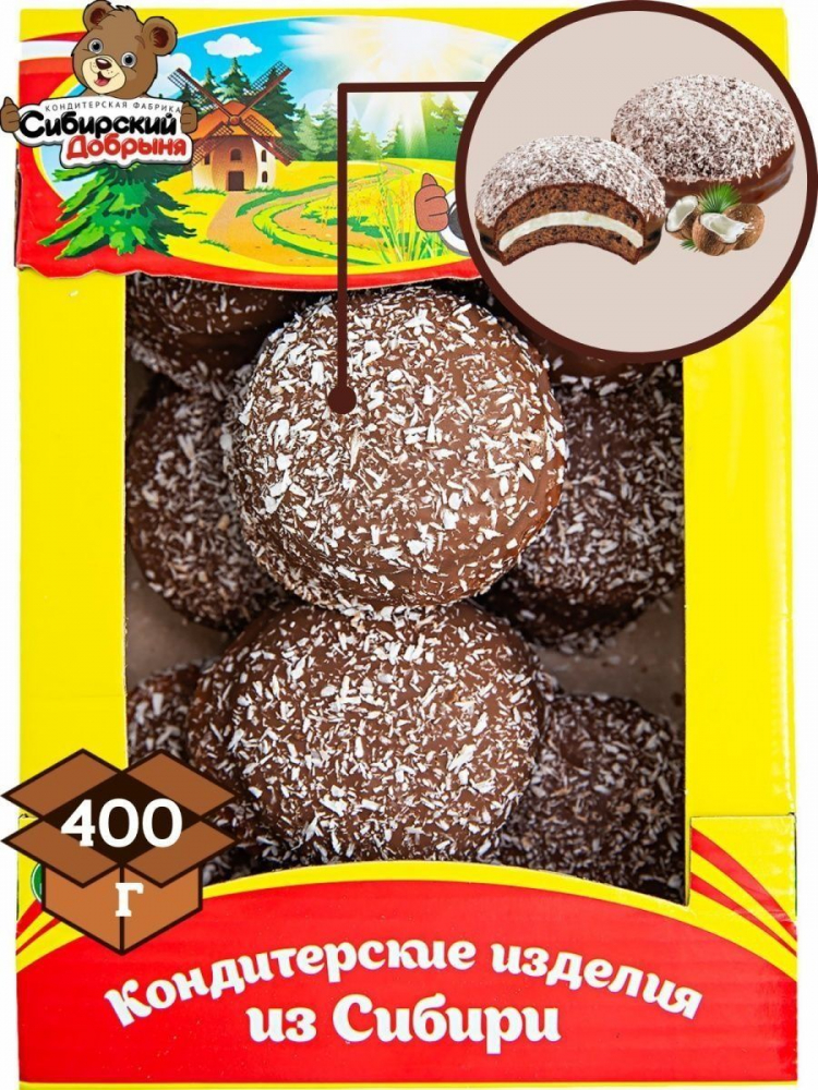 Печенье К Домовёнок Даня 400г.в тём. глазури