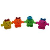 Резиновые игрушки  Колобки 4шт 21*20см / пакет 4160