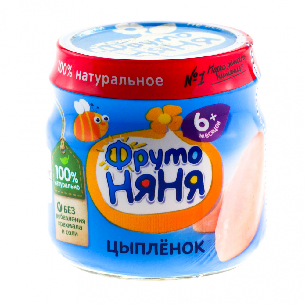 Пюре Фр.Няня 80г Цыпленок с 6мес