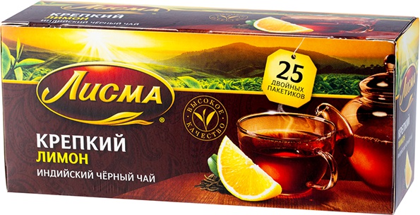 Лисма 25пак. крепкий лимон с/я