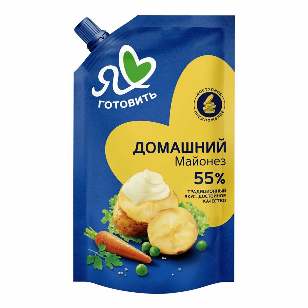Майонез  НЖК "Я люблю готовить" 55% 670мл домашний