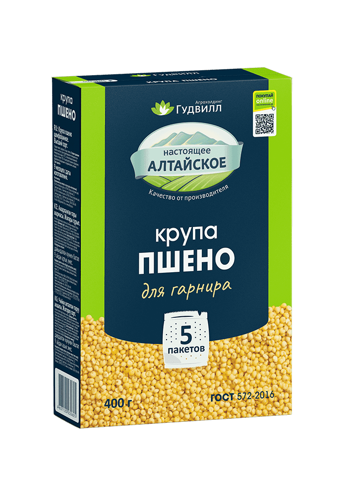 ГУДВИЛЛ 400г пшено в пакетах д/варки