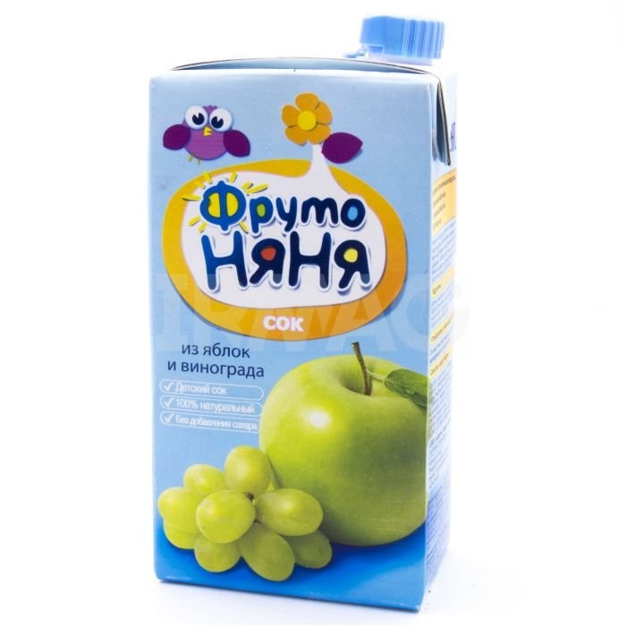 Сок Фр.Няня 0,2л яблоко/виноград