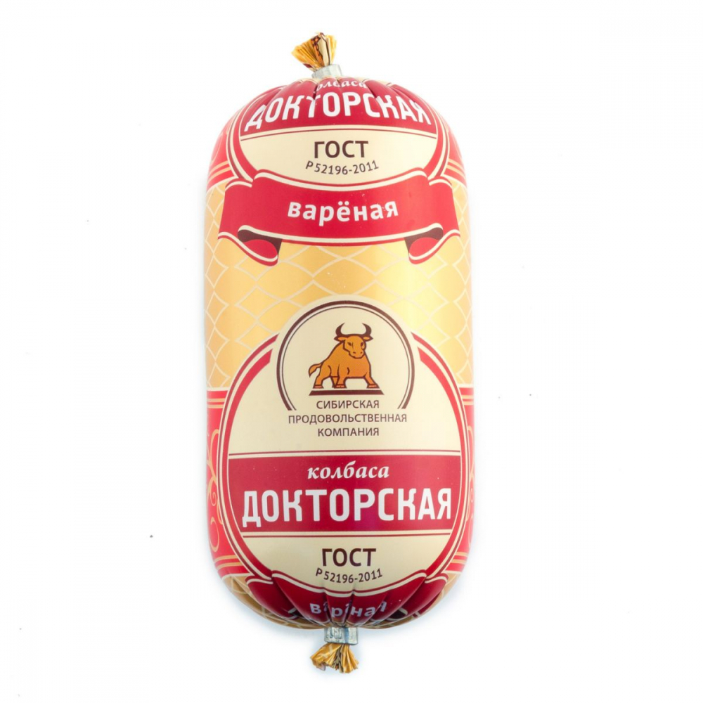 Колбаса вареная"Докторская" 0,47 кг шт. СПК