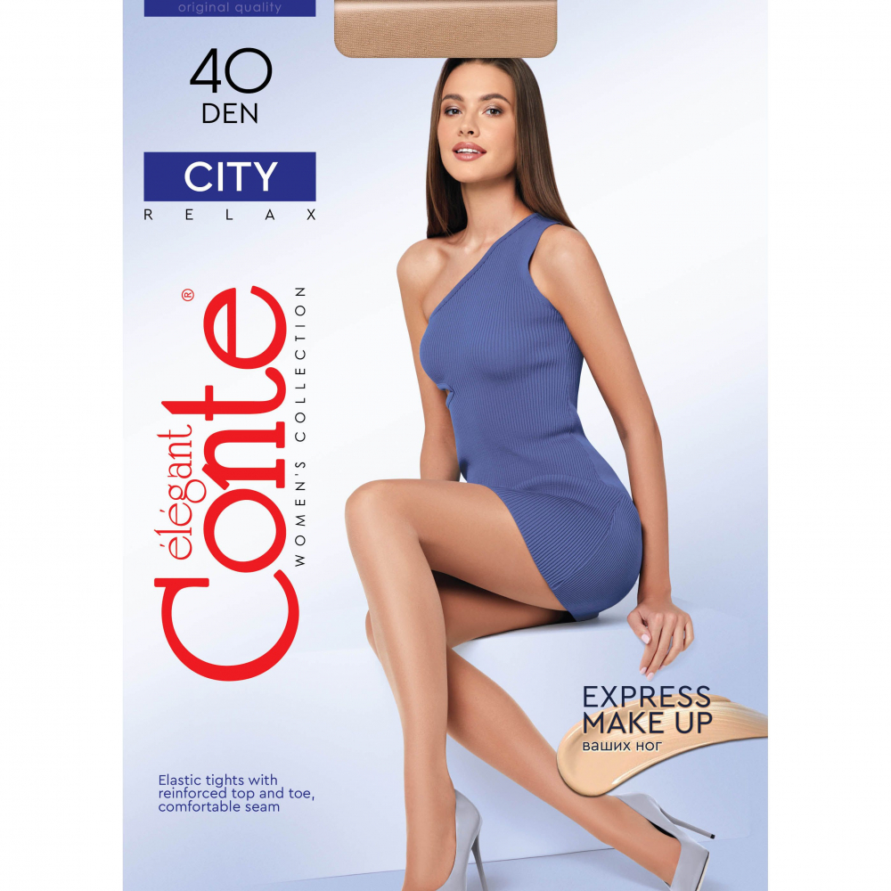 Колготки Conte CITY nero 40den черн. размер 5