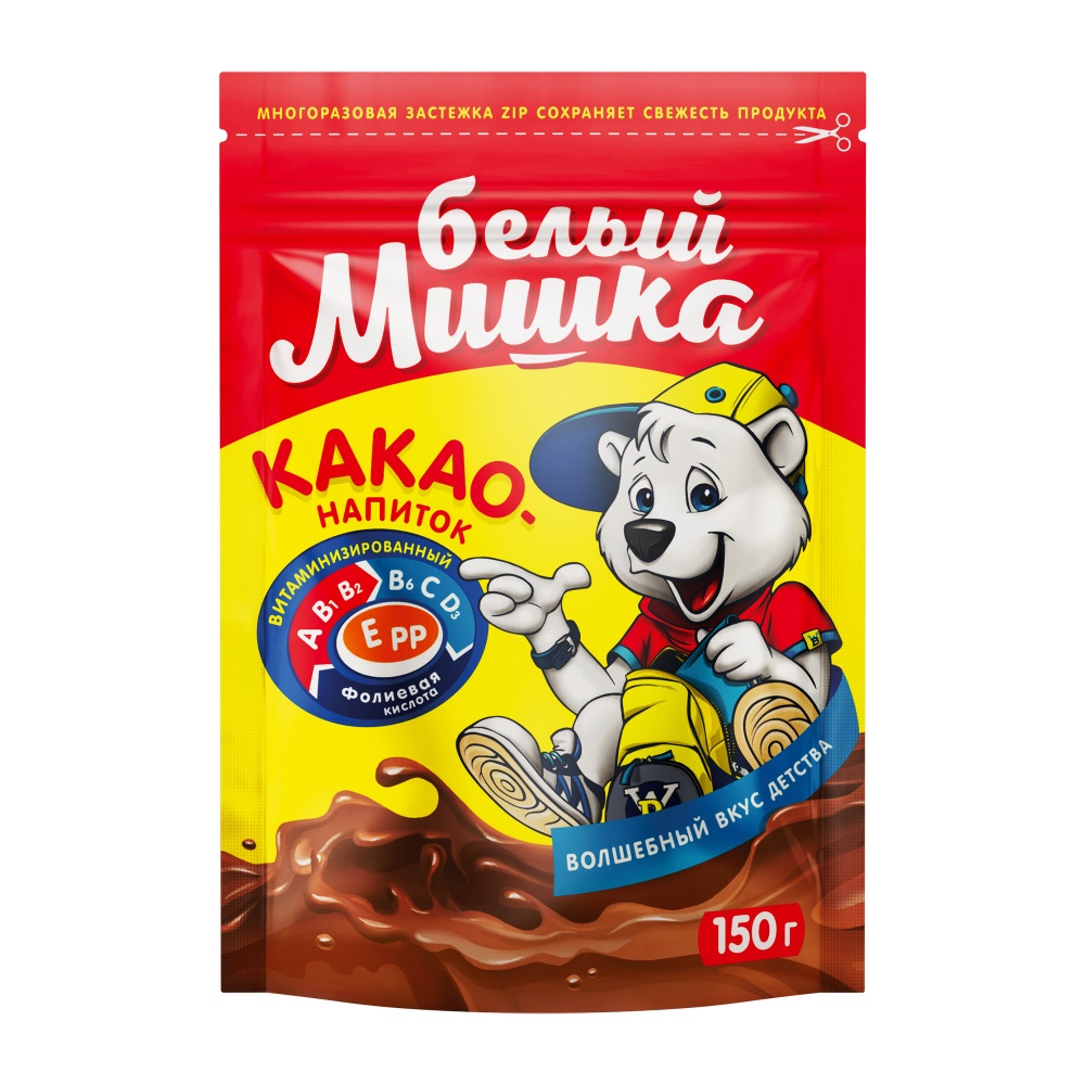 Какао Белый Мишка 150гр м/у