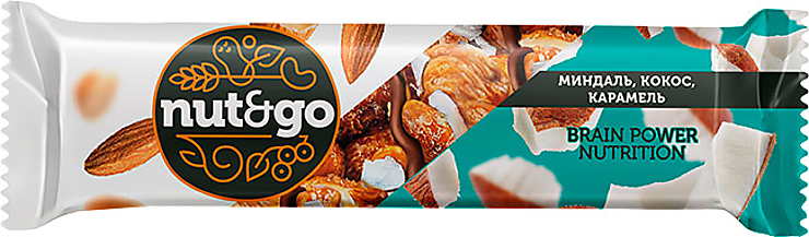 Батончик Nut&Go 36 г.миндальный с кокосом КА