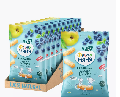 Кукурузные Палочки ФН Яблоко/Черника 20г