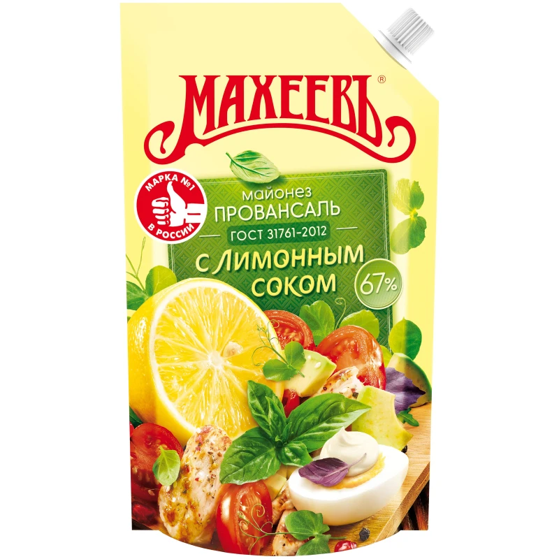 Майонез  Махеев 200мл лимонный сок 67%