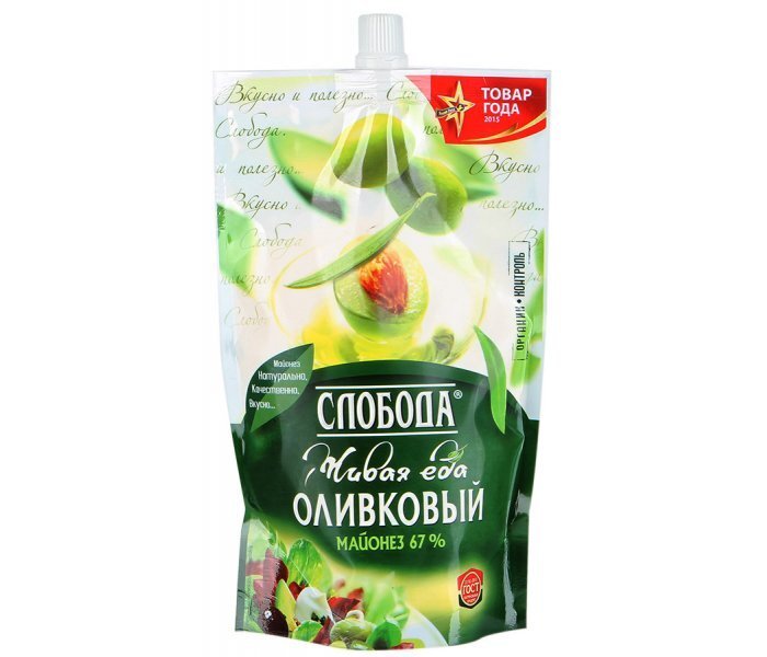 Майонез  Слобода 400мл Оливковый 67%