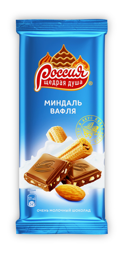 Россия 82г Молочный вафля/миндаль