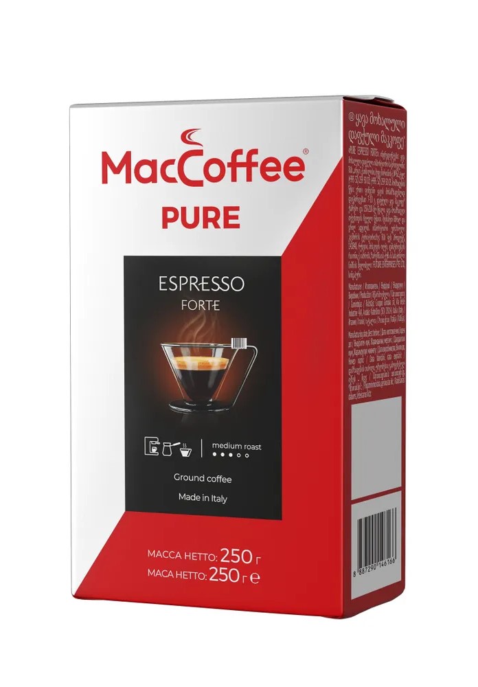 Маккофе Pure Espresso Forte 250г молотый