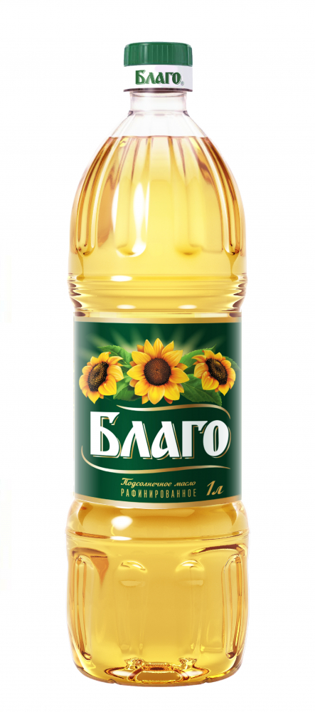 Масло подсол. БЛАГО раф. 1,0 л