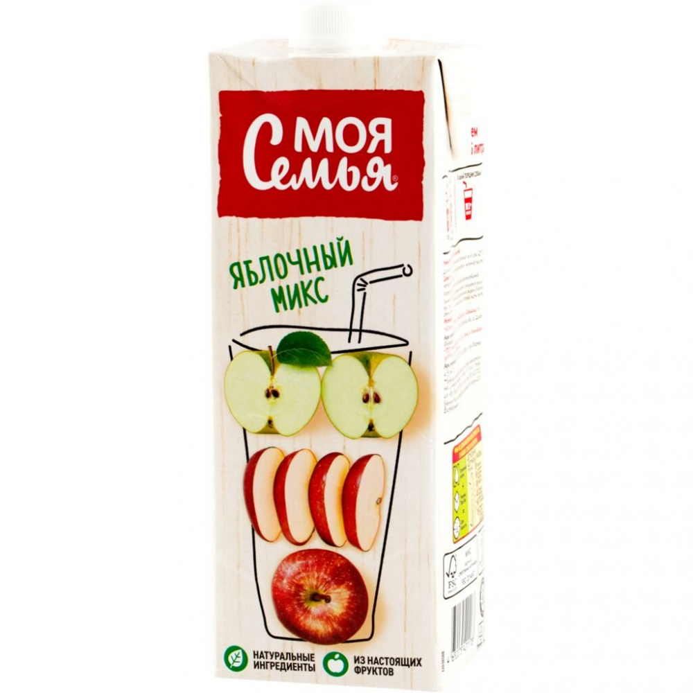 Моя Семья 0,95л Яблочный микс нектар