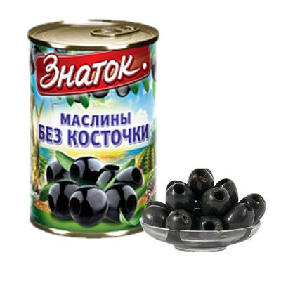 Маслины б/к 280г Знаток ж/б