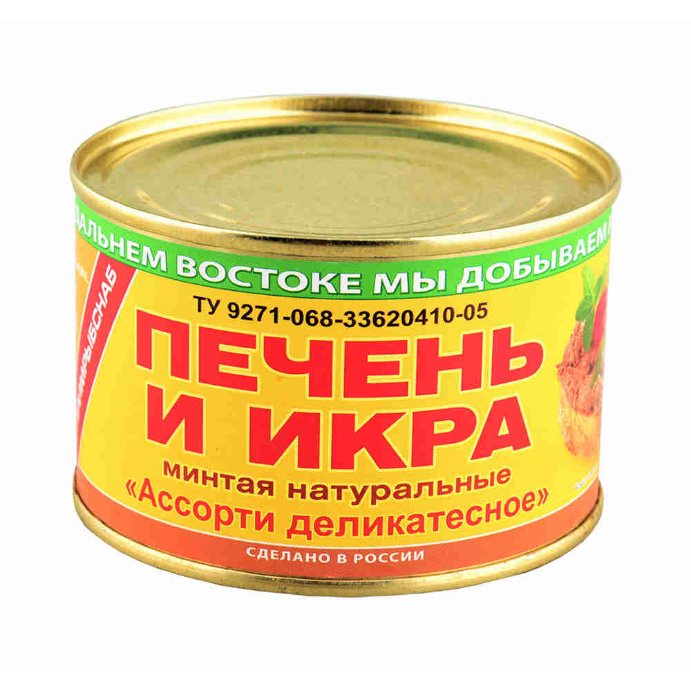 Печень минтая с икрой 240г ЮМРФ