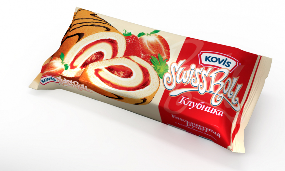 Рулет Ковис 175г Клубника
