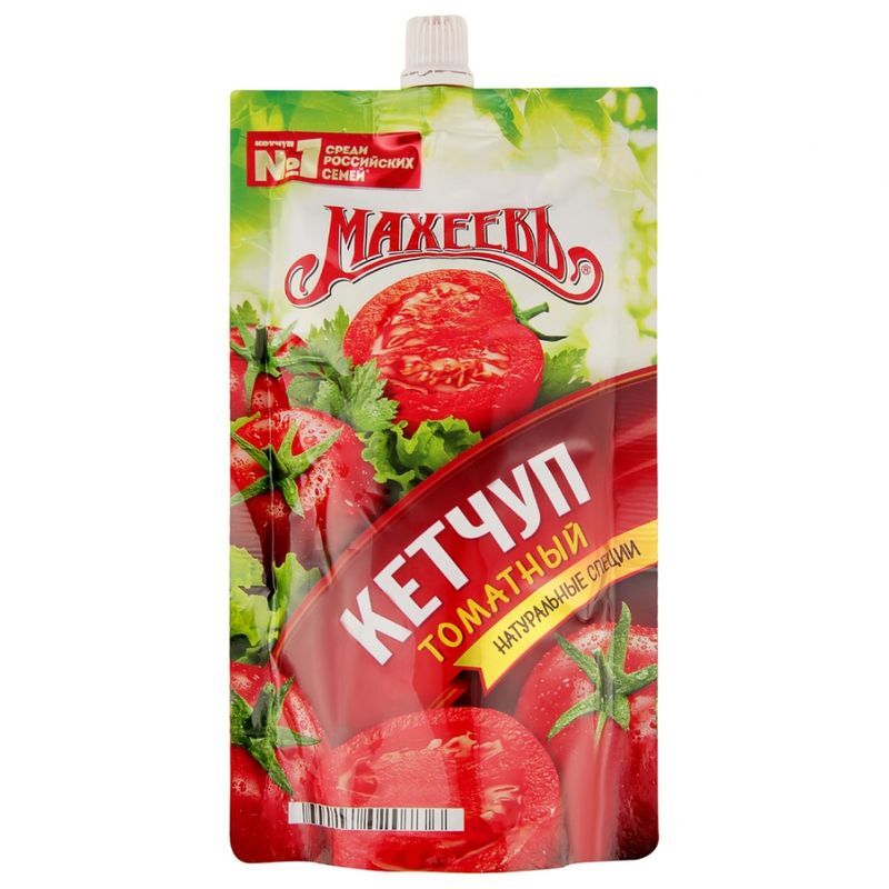 Кетчуп  Махеев 300г томатный  д/пак