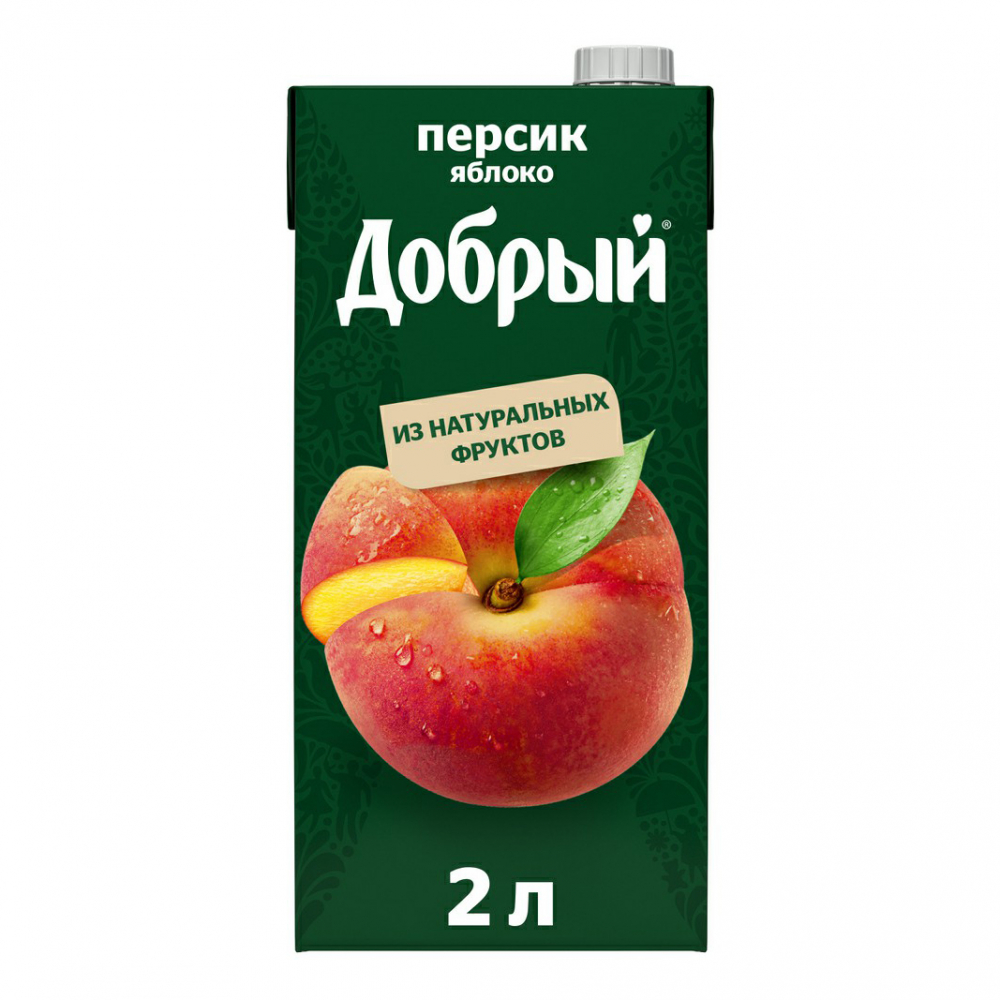 Добрый 2л Сок яблоко/персик
