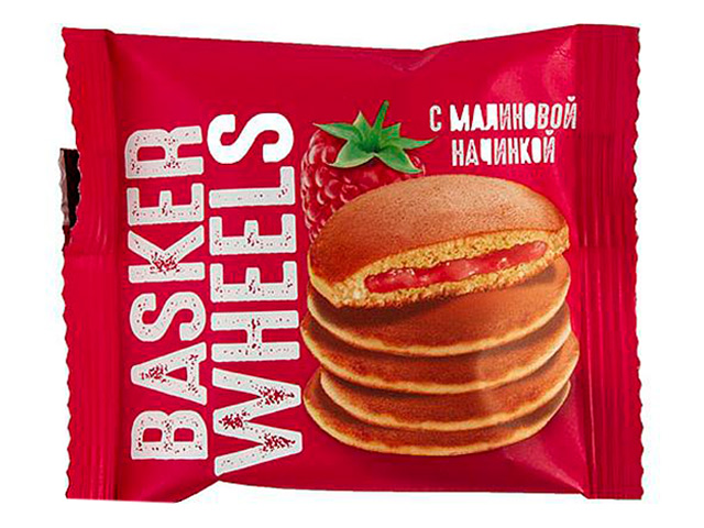 Пирожные бисквитные 36г.Pancake с малиновой нач./28