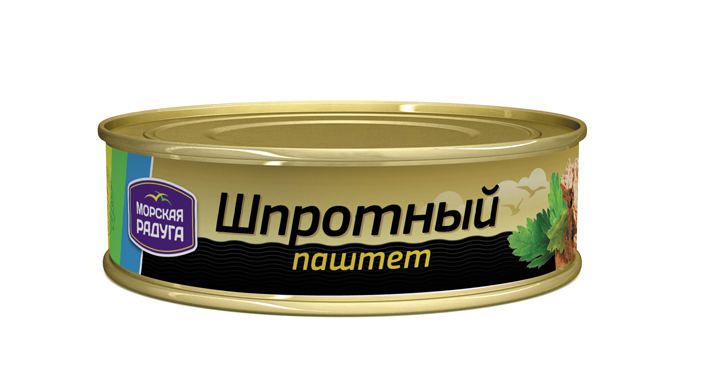 Паштет шпротный 160гр Морская радуга