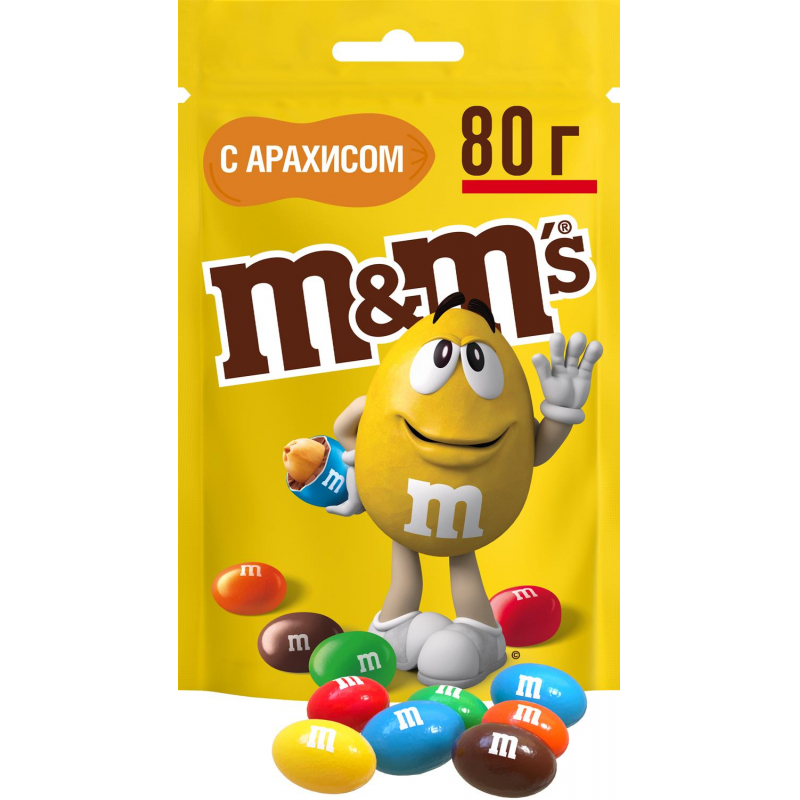 М&Мs с арахисом драже 80г.