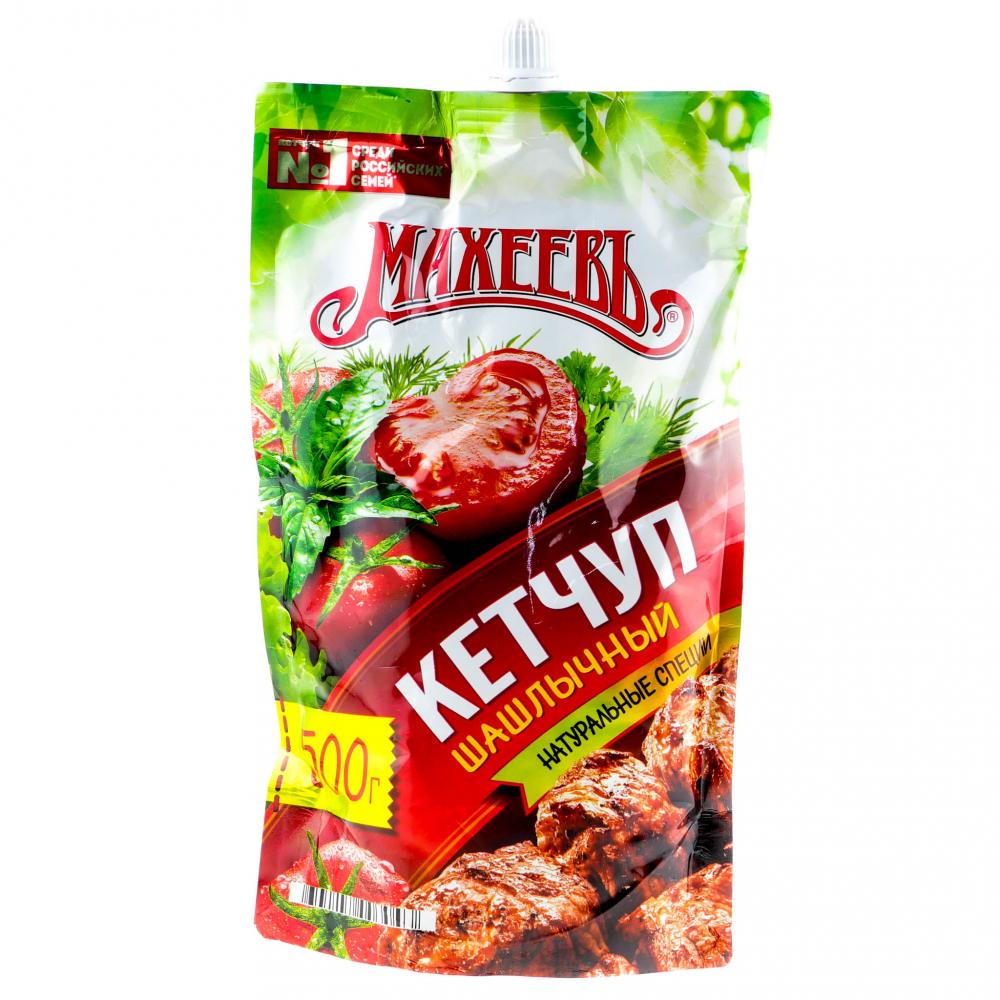 Кетчуп  Махеев 500г шашлычный  д/пак 