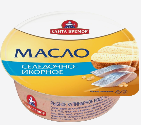 Масло селедочно-икорное "Бутербродное"  100г. СБ