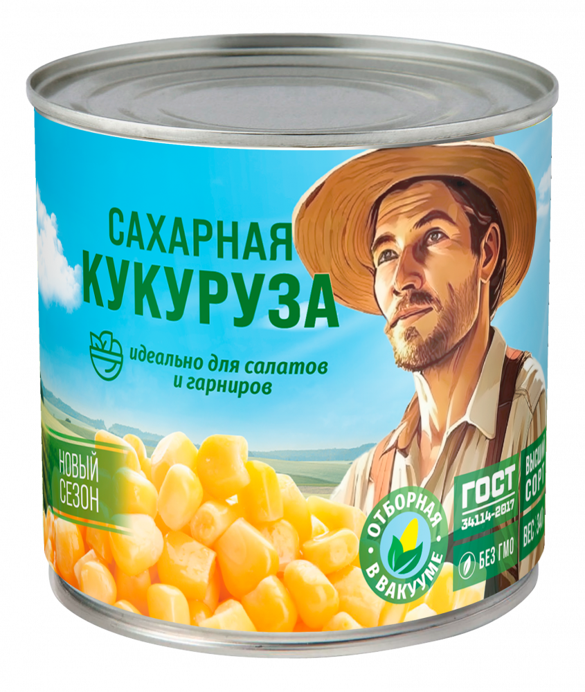 Кукуруза 425мл ГОСТ Хозяин-Барин ж/б