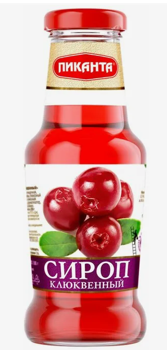 Сироп Пиканта 300г клюквенный с/б 