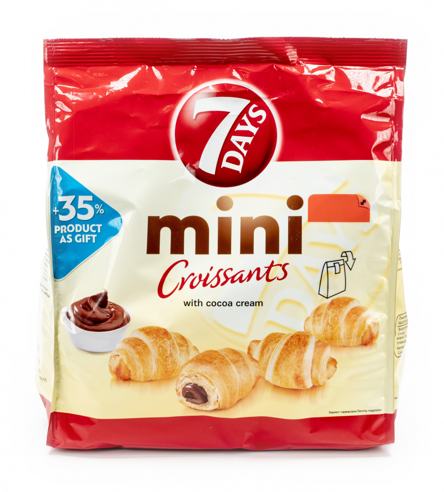 Круасаны мини 7 DAYS 265 г.крем какао