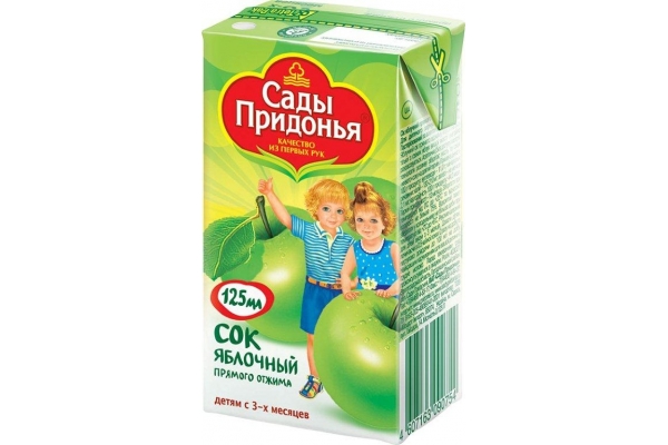 Сок Сады Придонья 0,2л ябл прямого отж.