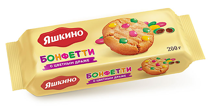 Печенье Я сдобное Бонфетти с цвет.драже 200г.