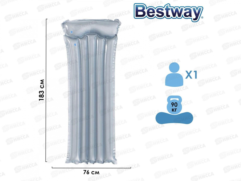Матрас 44013 (183*76см) прозр BESTWAY