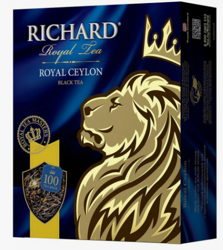 Ричард Royal Ceylon 100пак черн. с/я