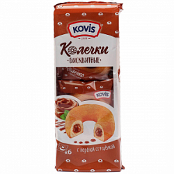 Пирожное бискв.Колечки Ковис 240г.Варён.сгущенка